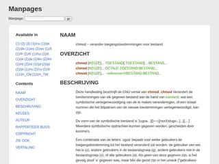 Linux Manpages Online - man.cx manual pages