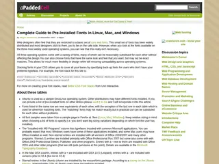 Complete Guide to Pre-Installed Fonts in Linux, Mac, and Windows | A Padded Cell