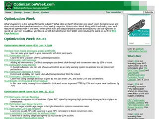 Optimization Week Magazine - web performance tips fast web site speed optimization news & views