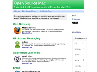 Open Source Mac - Free Mac software, all open-source, all OS X.
