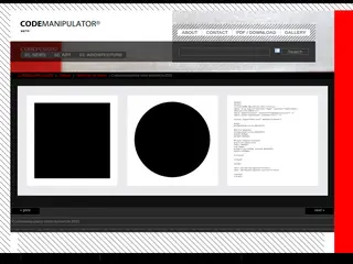 Codemanipulator | Gallery | Selection of works | Codemanipulator-html-malevich-2001