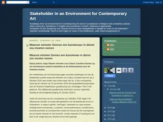 Stakeholder in an Environment for Contemporary Art