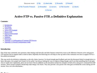 Active FTP vs. Passive FTP, a Definitive Explanation