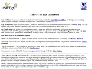 MacTeX - TeX Users Group