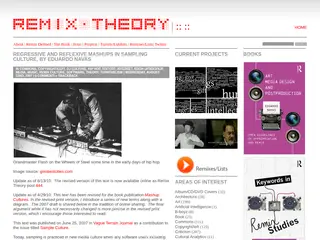 Remix Theory » Archivio » Regressive and Reflexive Mashups in Sampling Culture, by Eduardo Navas