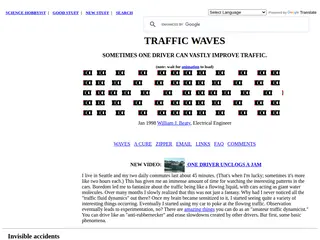SCIENCE HOBBYIST: Traffic Waves, physics for bored commuters