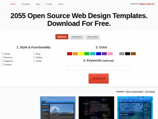 Download free website templates from OpenDesigns.org