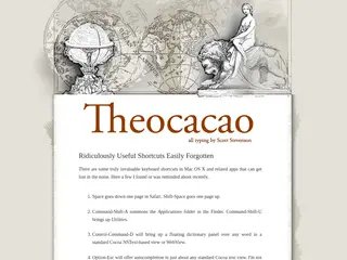 Theocacao: Ridiculously Useful Shortcuts Easily Forgotten