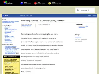 Formatting Numbers For Currency Display And More | evolt.org