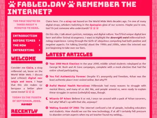 FABLED // remember the internet?