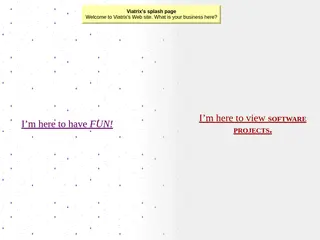 The splash page of Viatrix