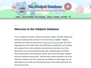The Oddpets Database – A catalogue of non-Bandai pets and other oddities