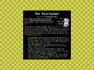 welcome to the archives