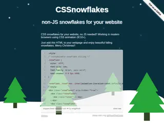 CSSnowflakes!