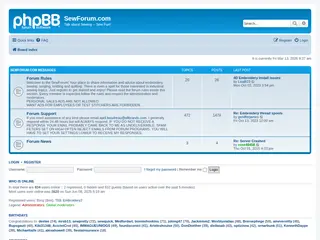 SewForum.com - Index page