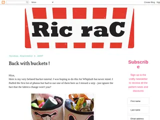 Ric-Rac: Back with buckets !