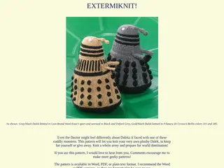 EXTERMIKNIT! Dalek knitting pattern