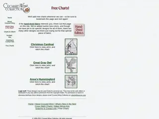 Crossed Wing Collection - Free Charts!