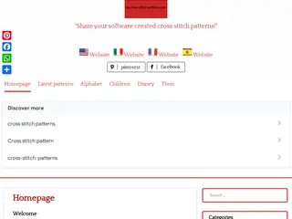 Homepage - free cross stitch patterns simple unique alphabets baby