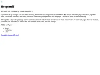 Welcome To My Humble Abode!