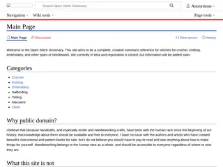 Open Stitch Dictionary