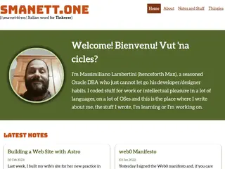 Massimiliano Lambertini's smanett.one -- - Home