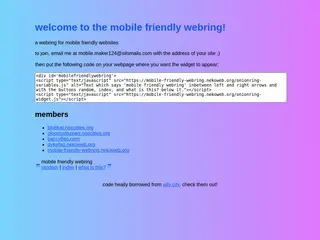 mobile friendly webring