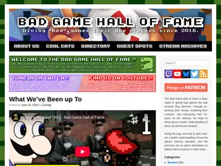 Bad Game Hall of Fame