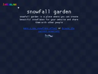snowfall garden