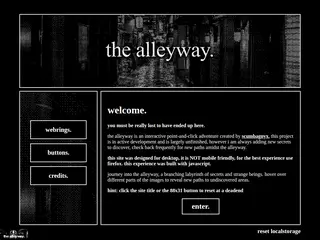 the alleyway.