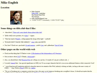 Mike English Home Page