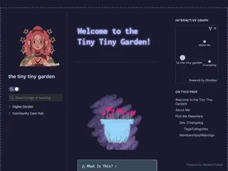 welcome to the tiny garden - the tiny tiny garden