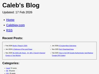 Caleb's Blog