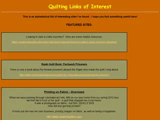 Quilting Links