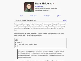 shikamaru microblog