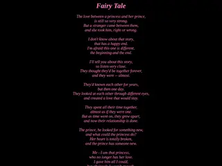Poetry - Fairy Tale