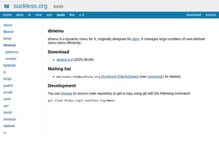 tools | suckless.org software that sucks less