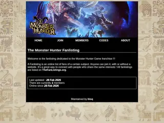 The Monster Hunter Fanlisting