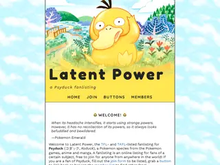 Latent Power · Psyduck fanlisting
