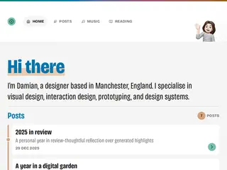 Damian Walsh | Designer (Interaction/UX/UI) based in Manchester, England