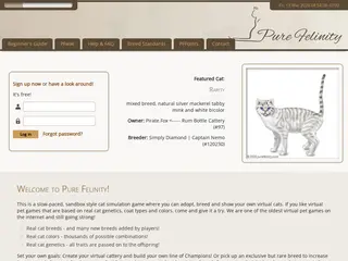 Pure Felinity - Start Page