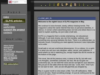 . . : : z i n e : : . . ELPiS – Web 1.0 Magazine about Small Web, Indie Web & Retro Internet