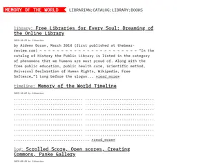 Blog | Memory of the World