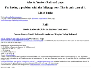 Alex A. Yusko's Railroad page.