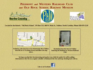 Piedmont and Western Model Railroad Club and Old Rock School Railway Museum