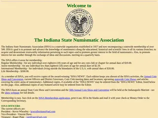The Indiana State Numismatic Association