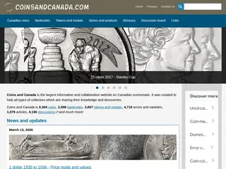 Coins and Canada - Canadian coins, banknotes, values, price guides, errors and varieties