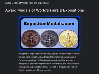 Award Medals of Expositions & World's Fairs
