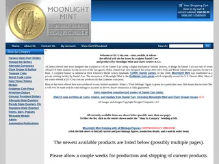 Coins, Medals, & Tokens by Daniel Carr / Moonlight Mint / Designs Computed