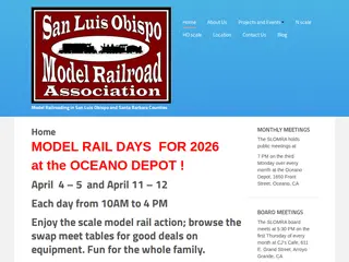 San Luis Obispo Model Railroad Assocation | Model Railroading in San Luis Obispo and Santa Barbara Counties